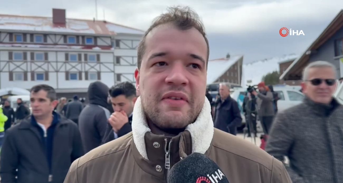 Yanan otelden çıkmayı başaran vatandaş: 