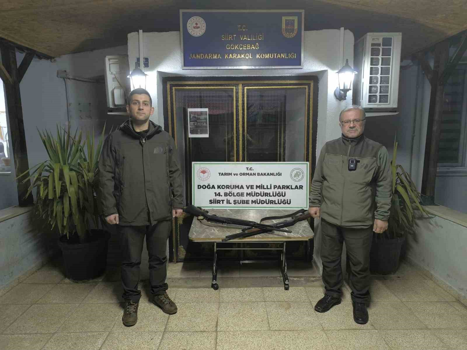 Siirt’te kaçak ava 26 bin lira ceza