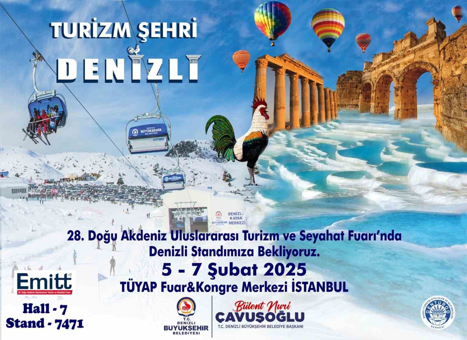 Denizli Büyükşehir, EMITT 2025’te Denizli’nin Doğal güzelliklerini tanıtacak