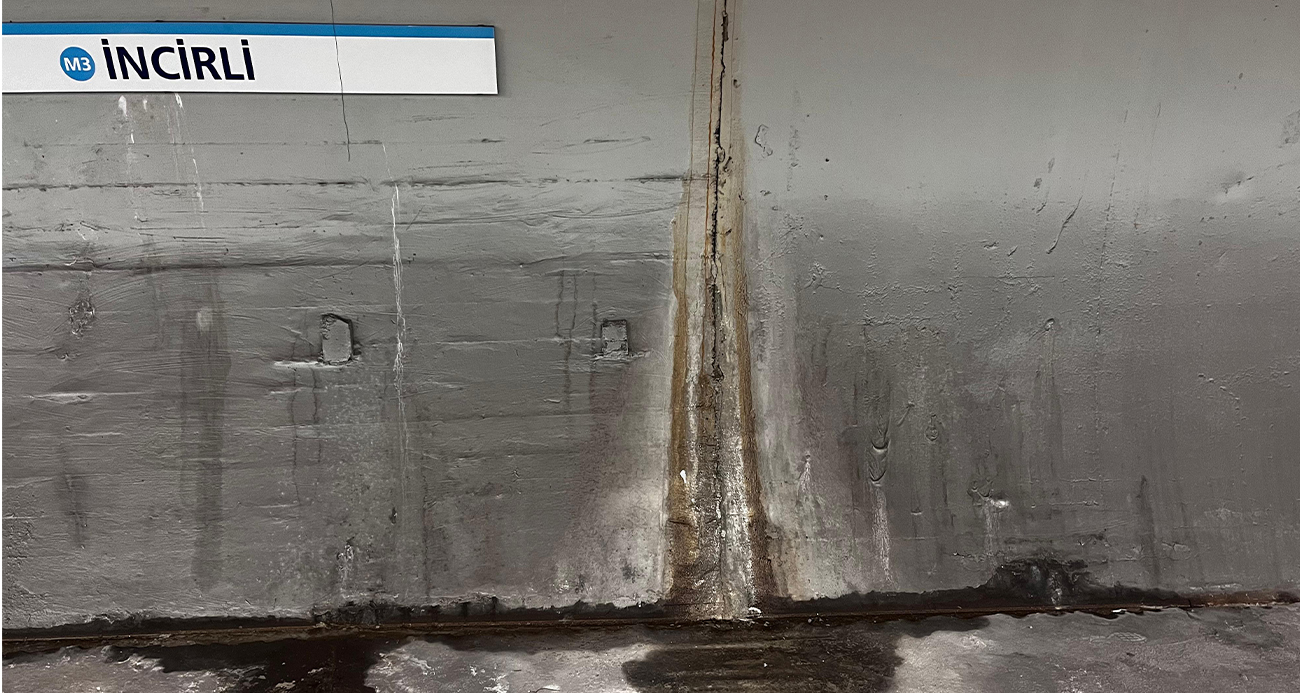 İSKİ şebekesi patladı, su metroya doldu