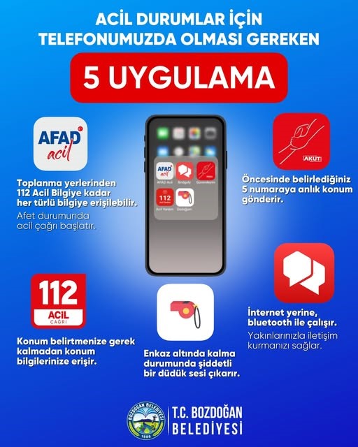 Bozdoğan Belediyesi, 5 önemli uygulamayı hatırlattı