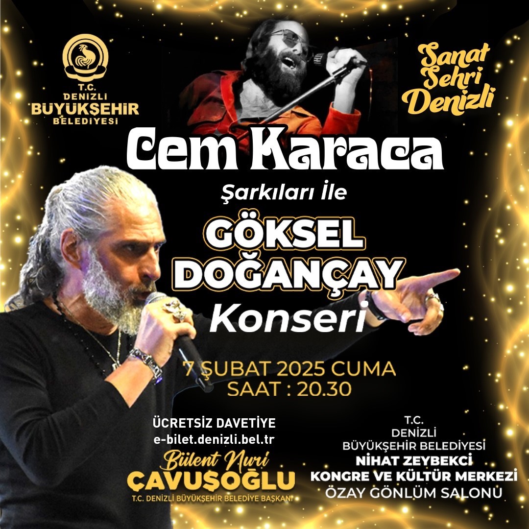 Cem Karaca Denizli’de şarkılarıyla anılacak