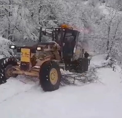 Sinop’ta karla mücadele