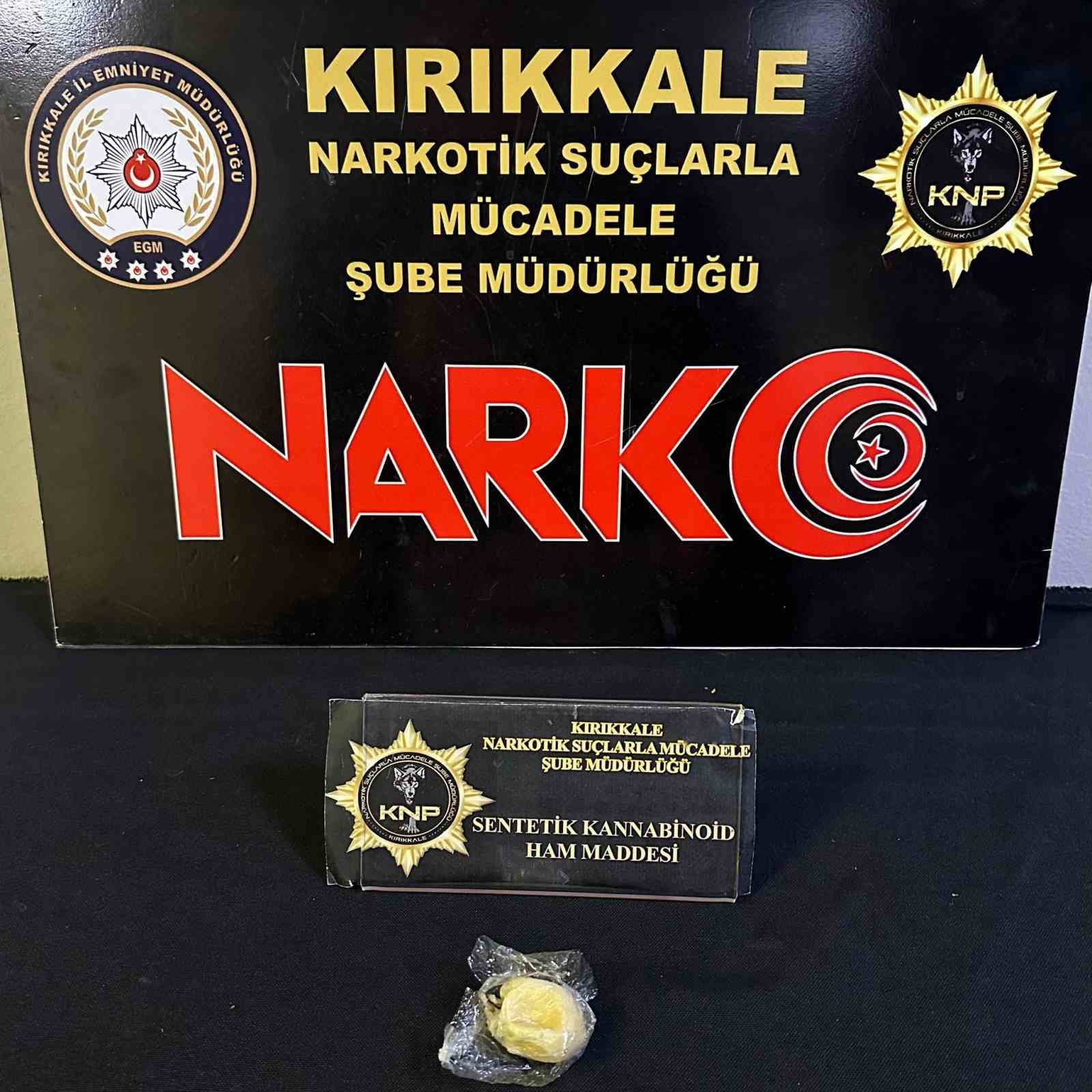 Kırıkkale’de uyuşturucu operasyonunda 2 tutuklama