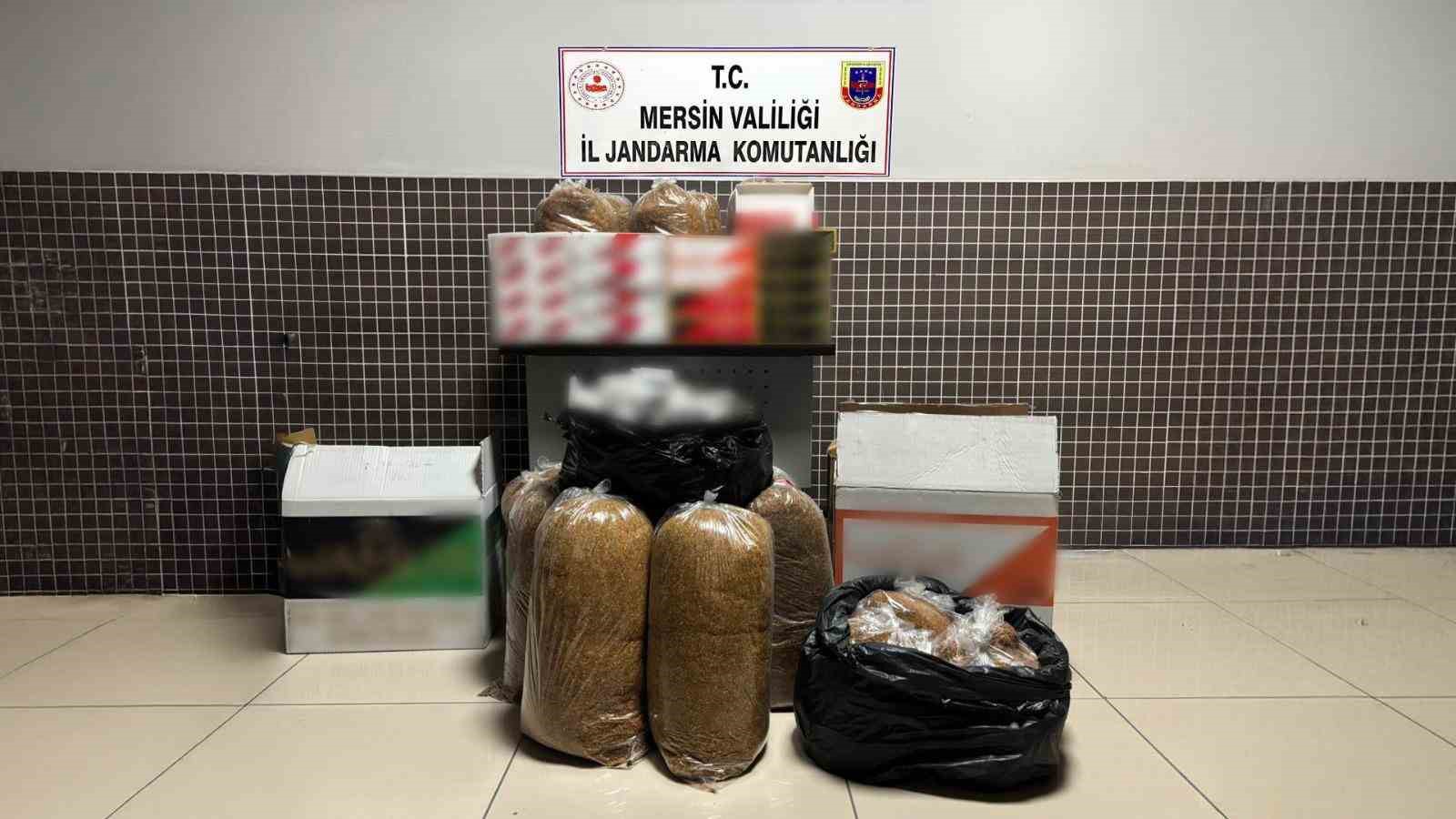 Mersin’de 28 bin 500 adet kaçak makaron ele geçirildi