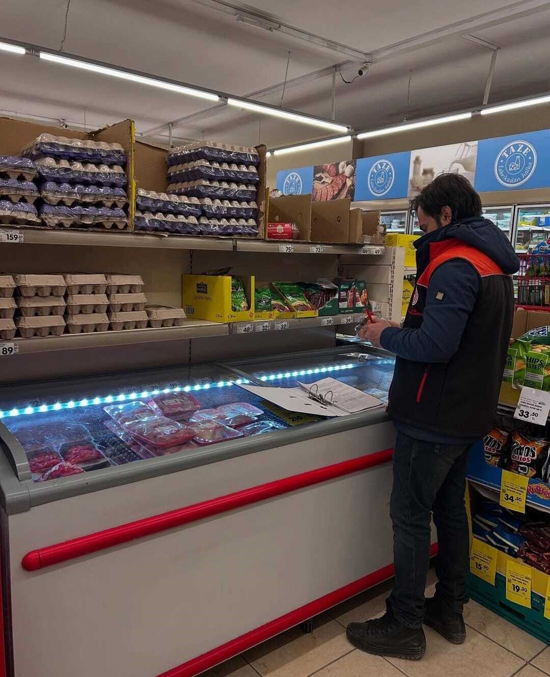 Diyadin İlçe Tarım Müdürlüğü ekipleri gıda satış yerlerini denetledi
