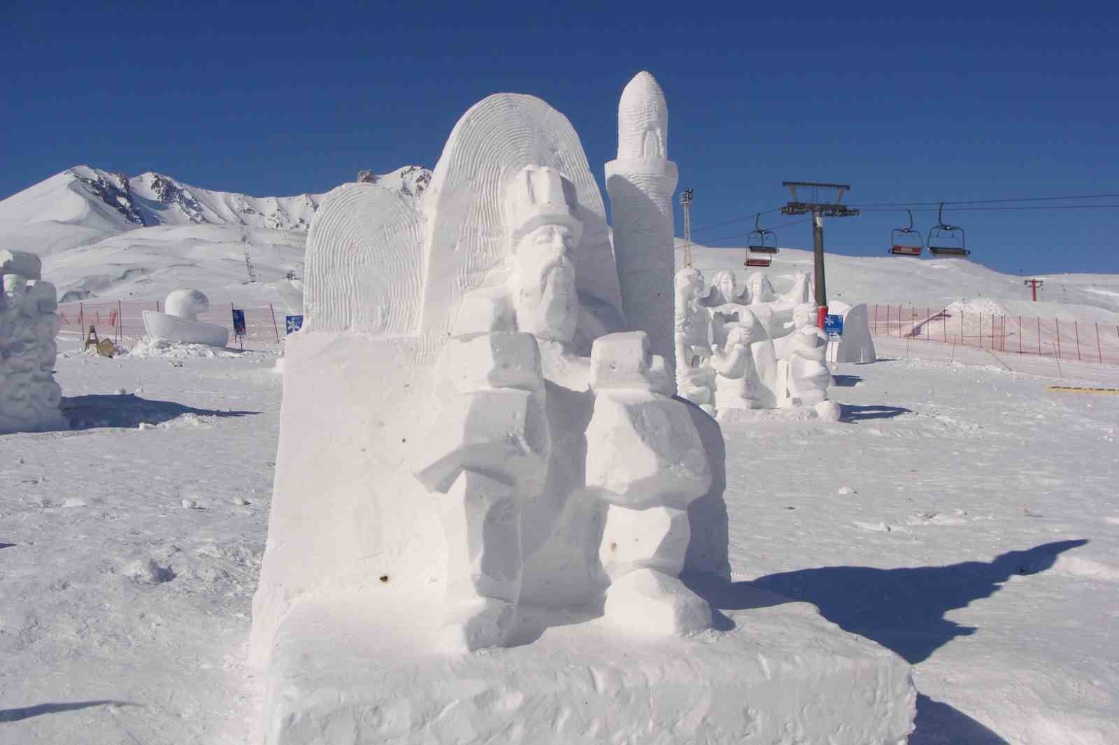 Erciyes’te kar uluslararası sanata dönüşecek
