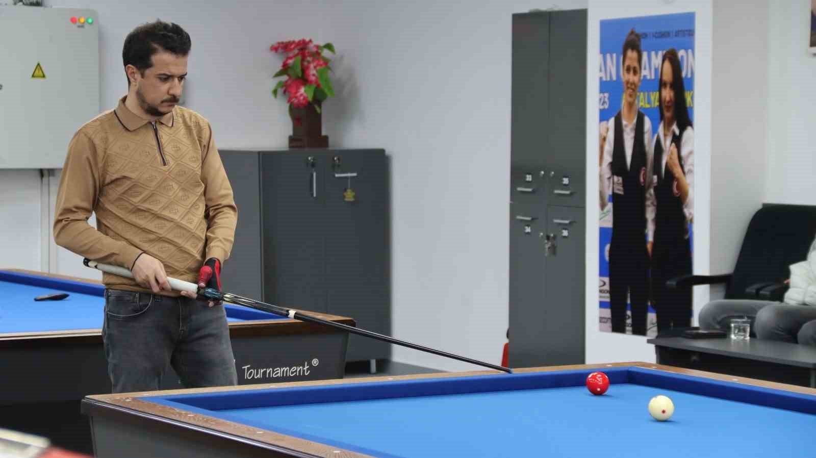 Elazığ’da bilardo turnuvası  düzenlendi
