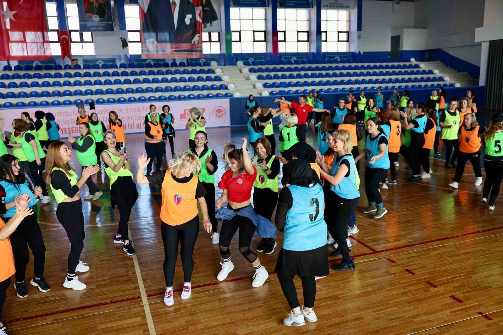 Odunpazarı’nda kadınlar sporda buluştu