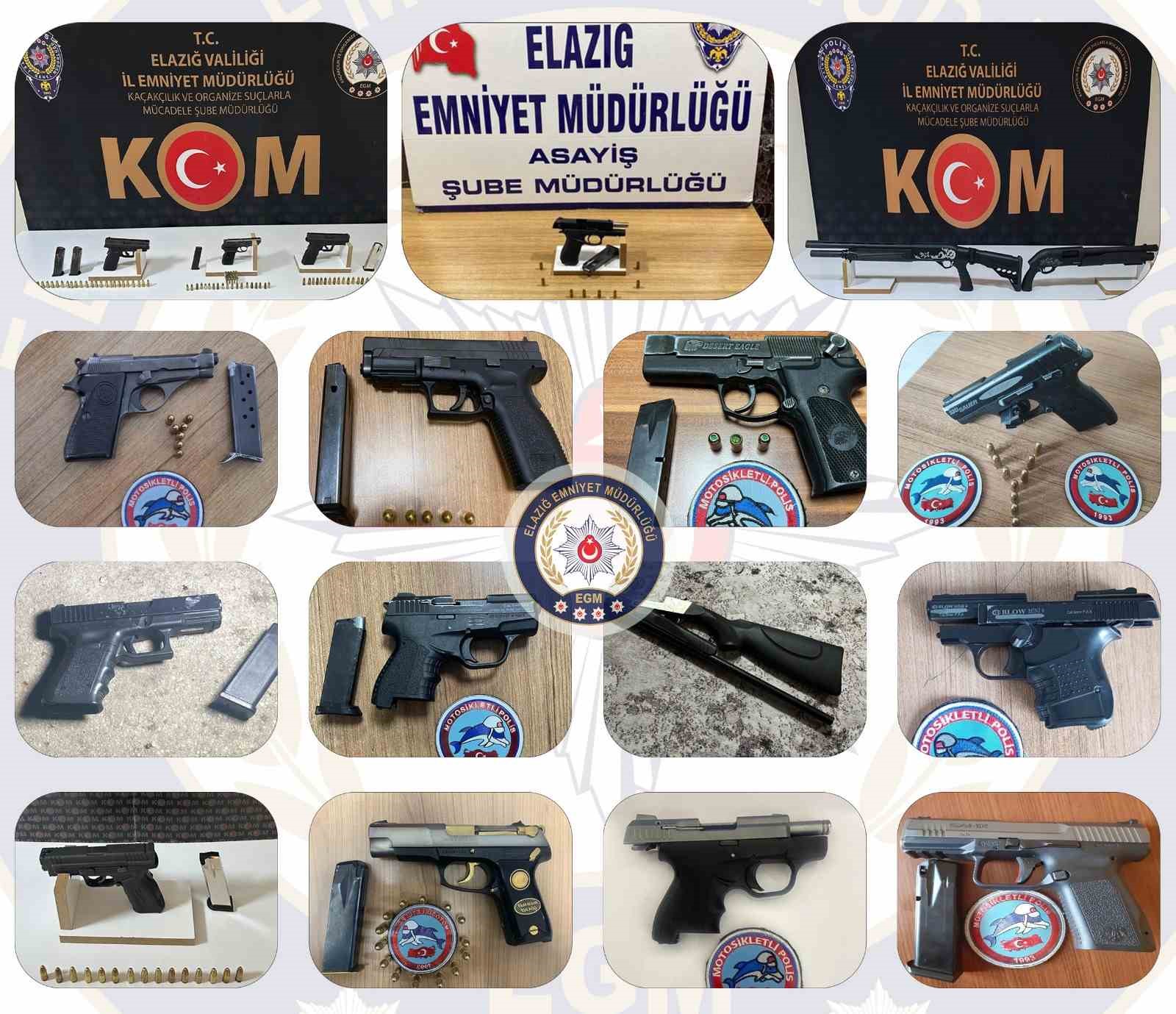 Elazığ’da asayiş uygulaması: 5 tutuklama