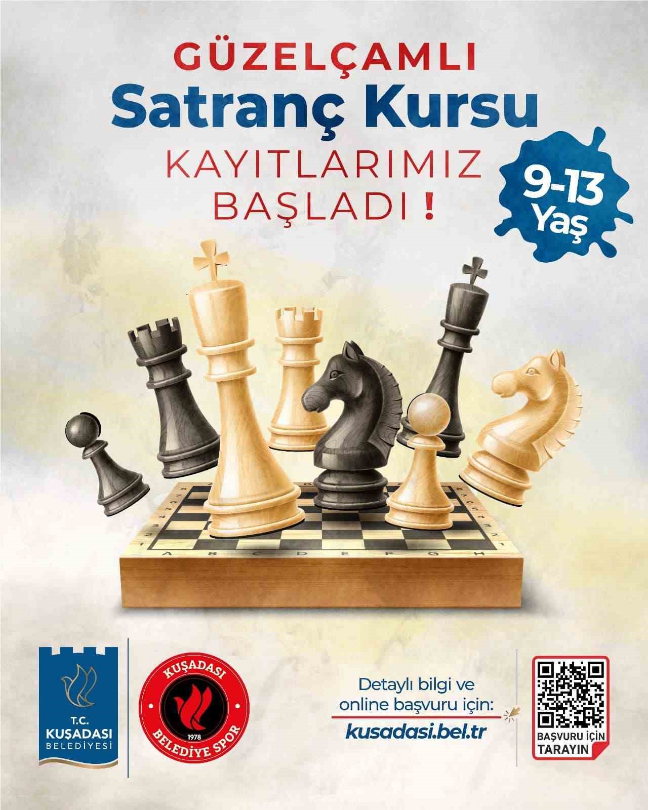 Kuşadası Belediyesi’nden çocuklar için ücretsiz satranç kursu