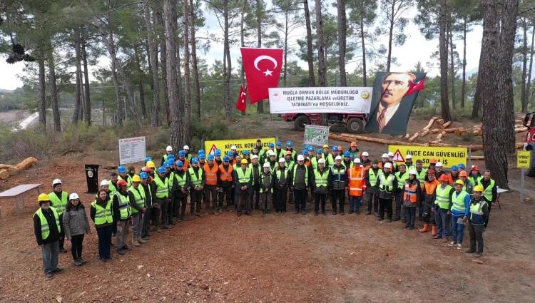 Kavaklıdere’de orman üretim tatbikatı gerçekleştirildi