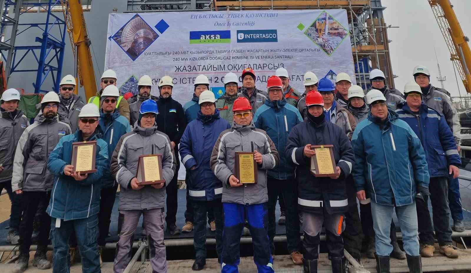 Kazakistan Santral Projesi 2 milyon kişi-saat kazasız çalışma süresine ulaştı