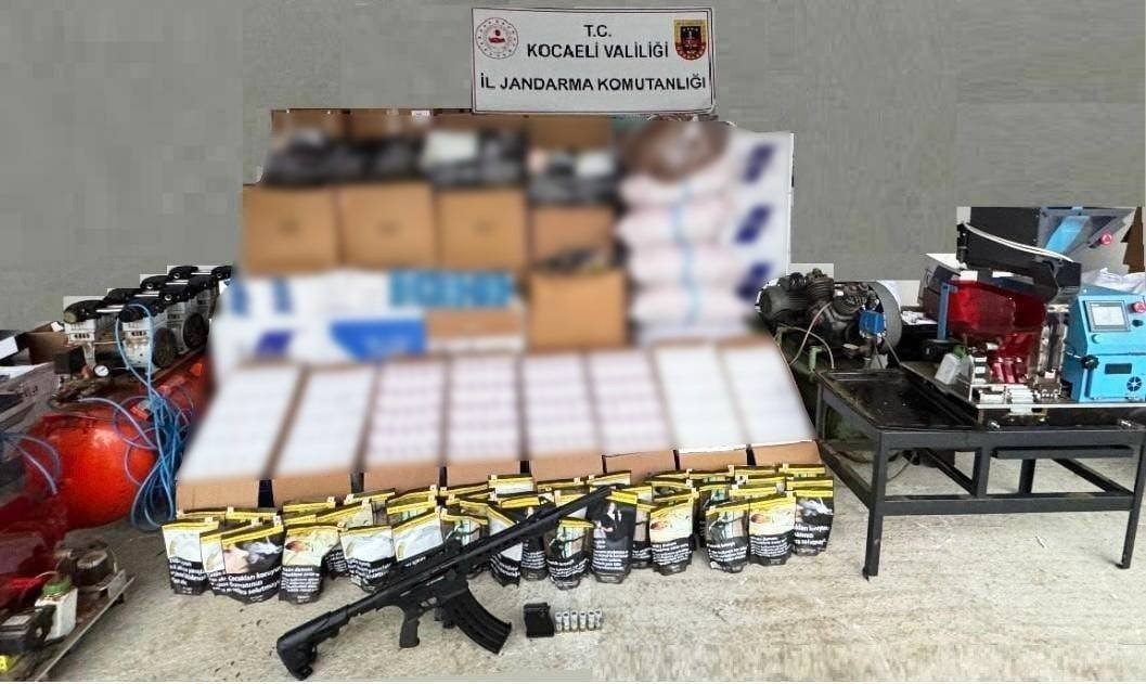 Kocaeli’de 1 milyon 800 bin liralık kaçak tütün operasyonu