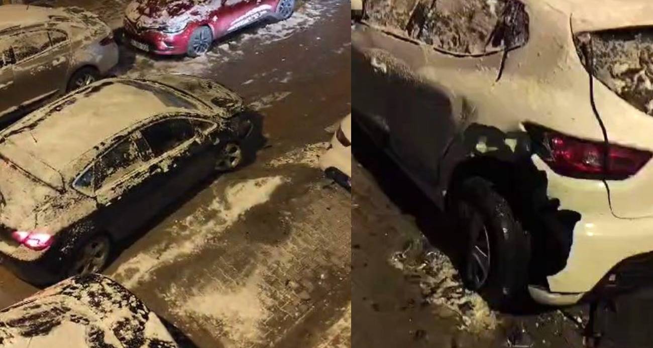 Esenyurt’ta alkollü sürücü park halindeki 7 araca çarptı: Mahalleliden meydan dayağı kamerada