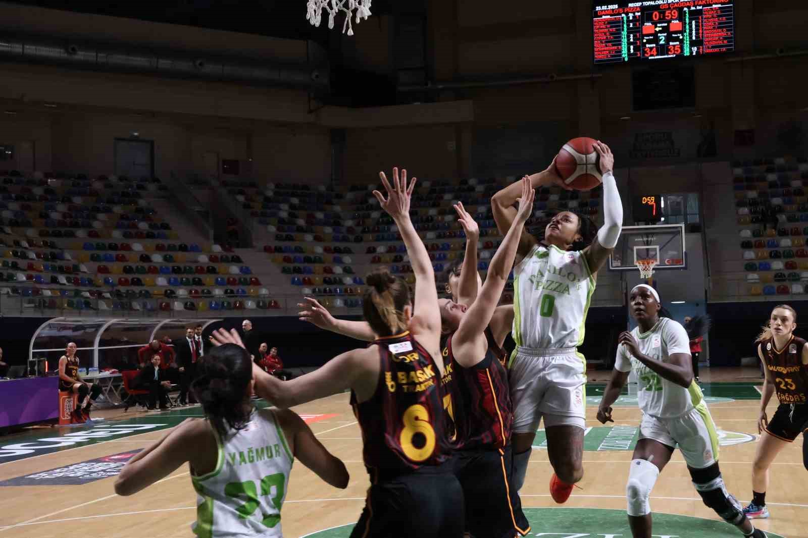 Kadınlar Basketbol Süper Ligi: Danilos Pizza: 63 - Galatasaray: 78