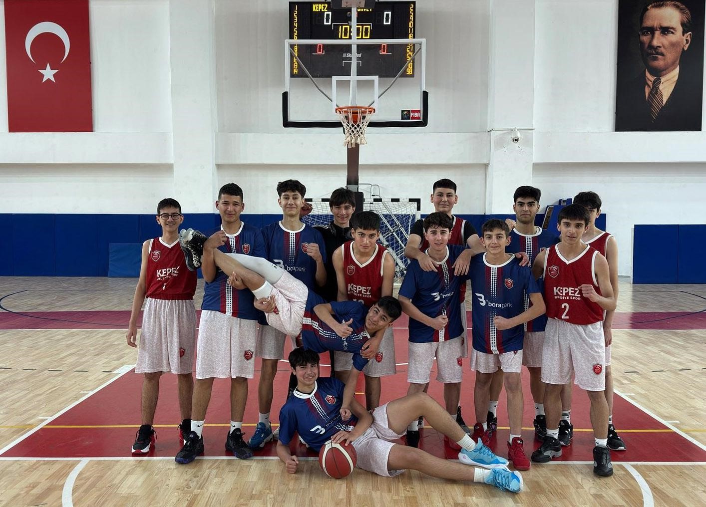 Kepez’in genç basketbolcuları galibiyet serisi yakaladı