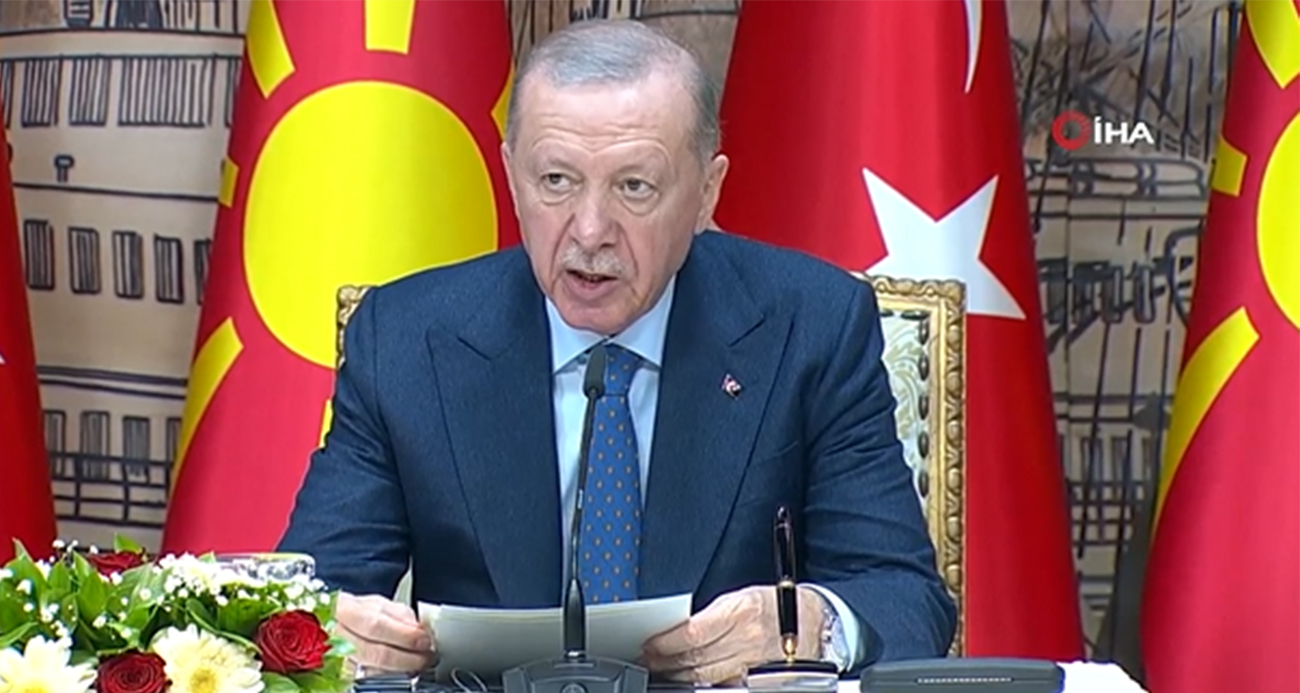 Cumhurbaşkanı Erdoğan: ''Kuzey Makedonya ile ticaret hacmimizi 2 katına çıkaracağız''