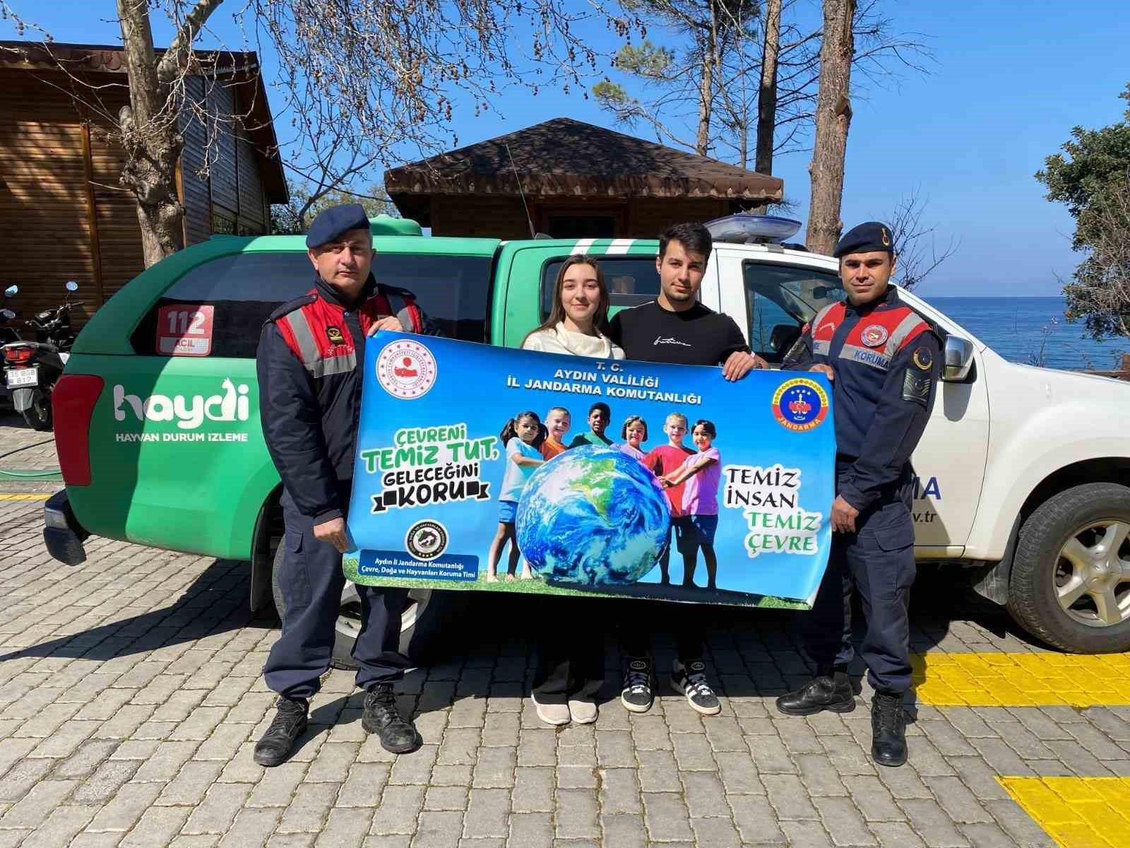 Jandarma ekipleri çevre ve doğaya dikkat çekti