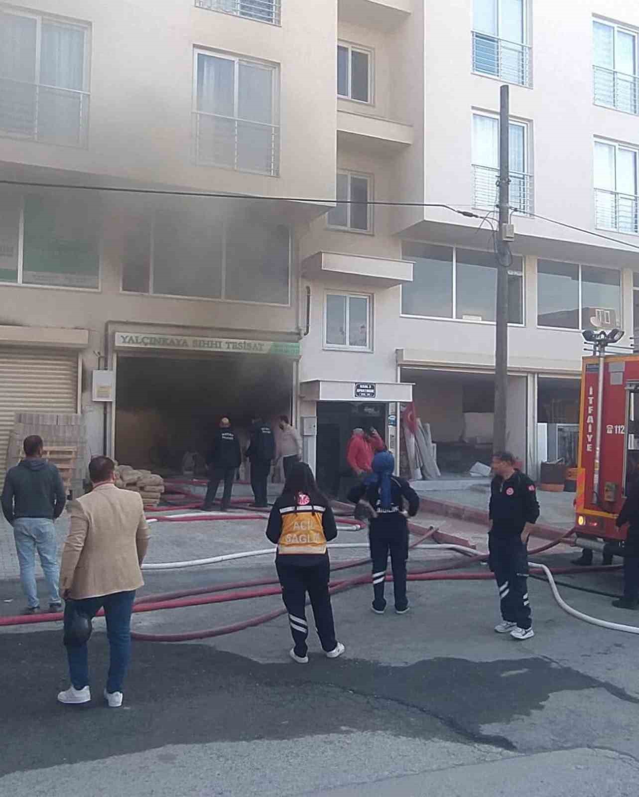 Dörtyol’da iş yeri yangını