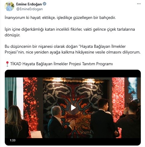 Emine Erdoğan’dan 