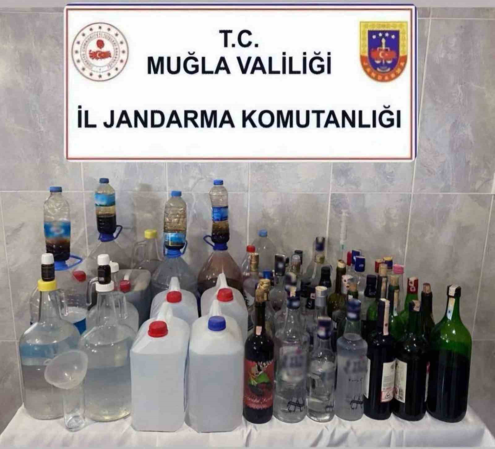 Yatağan’da el yapımı alkol ele geçirildi