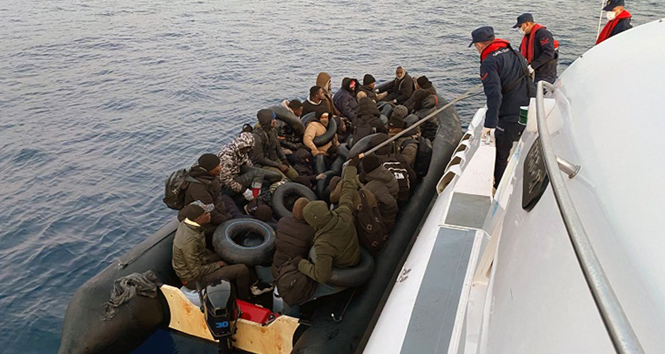 Fethiye’de 3’ü çocuk 34 düzensiz göçmen yakalandı