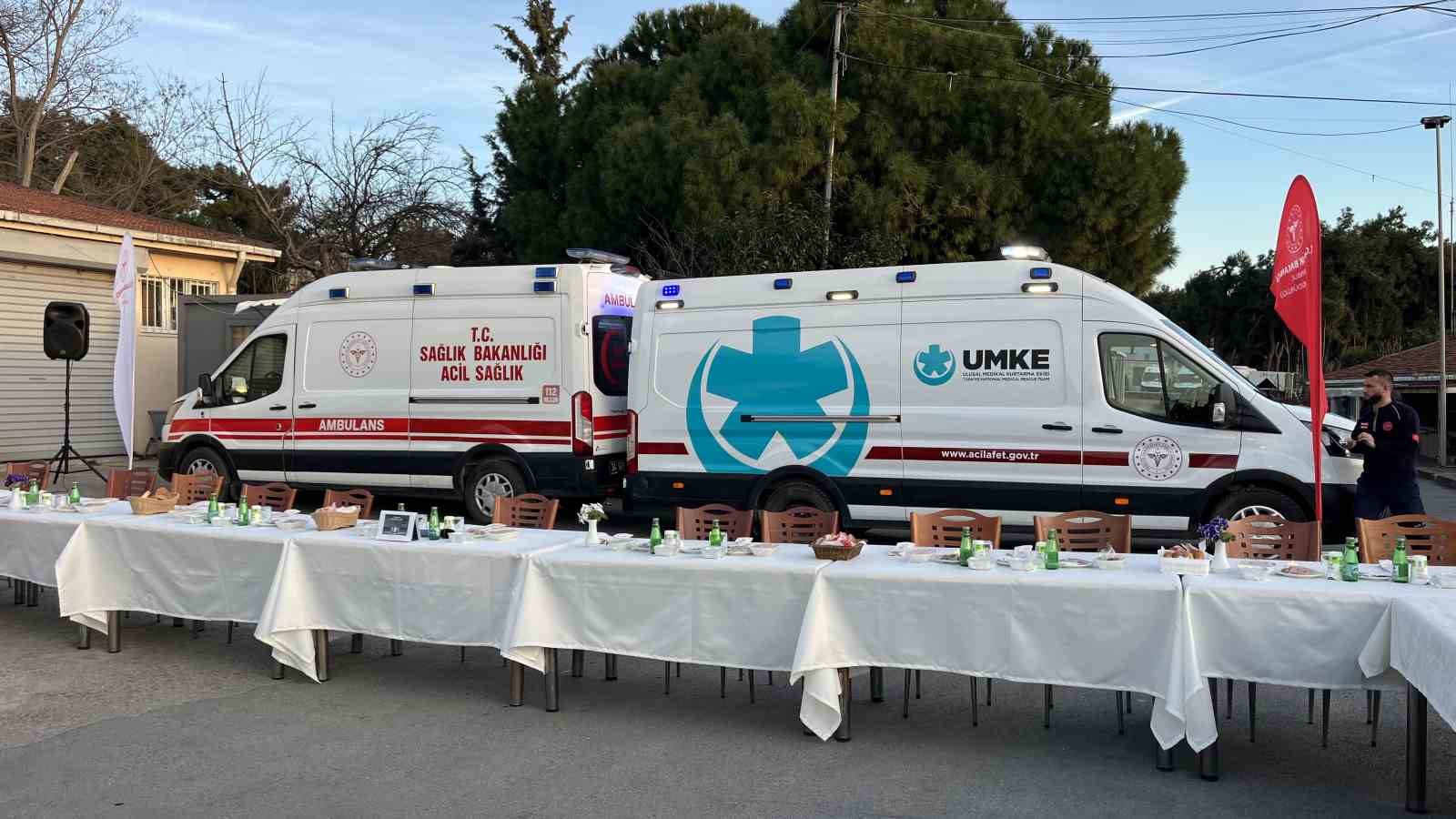 İstanbul İl Sağlık Müdürlüğü’nce 112 Acil Sağlık çalışanlarıyla iftar programı