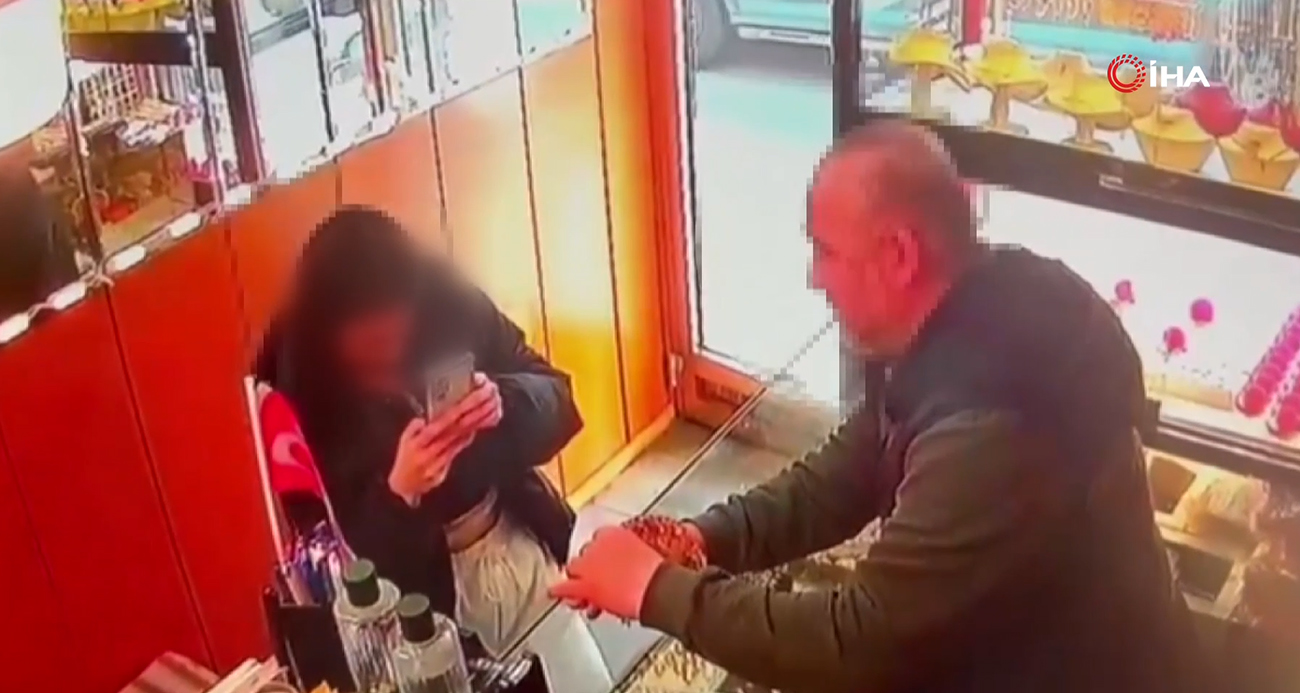 Beyoğlu’nda sevgilisinin alamadığı altın tacı böyle çaldı