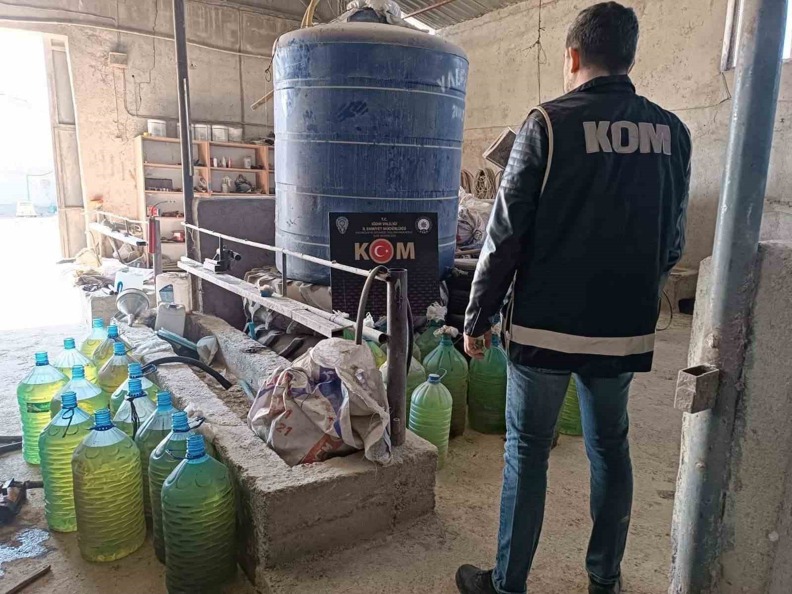Iğdır’da 517 litre kaçak akaryakıt ele geçirildi