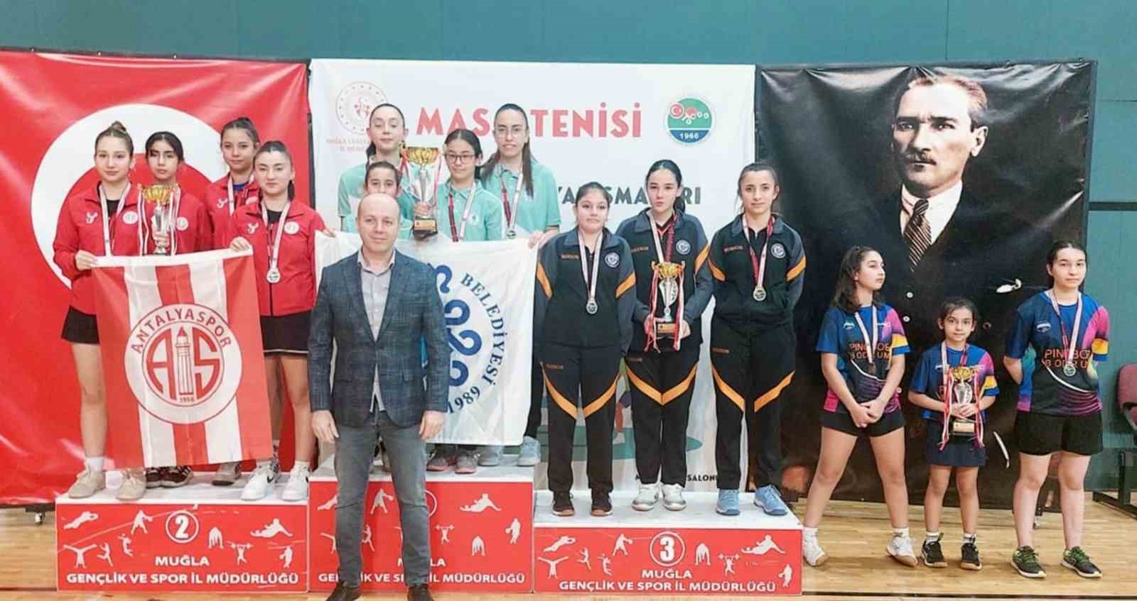 Masa Tenisi Gençler Güneybatı grup maçları Muğla’da yapıldı