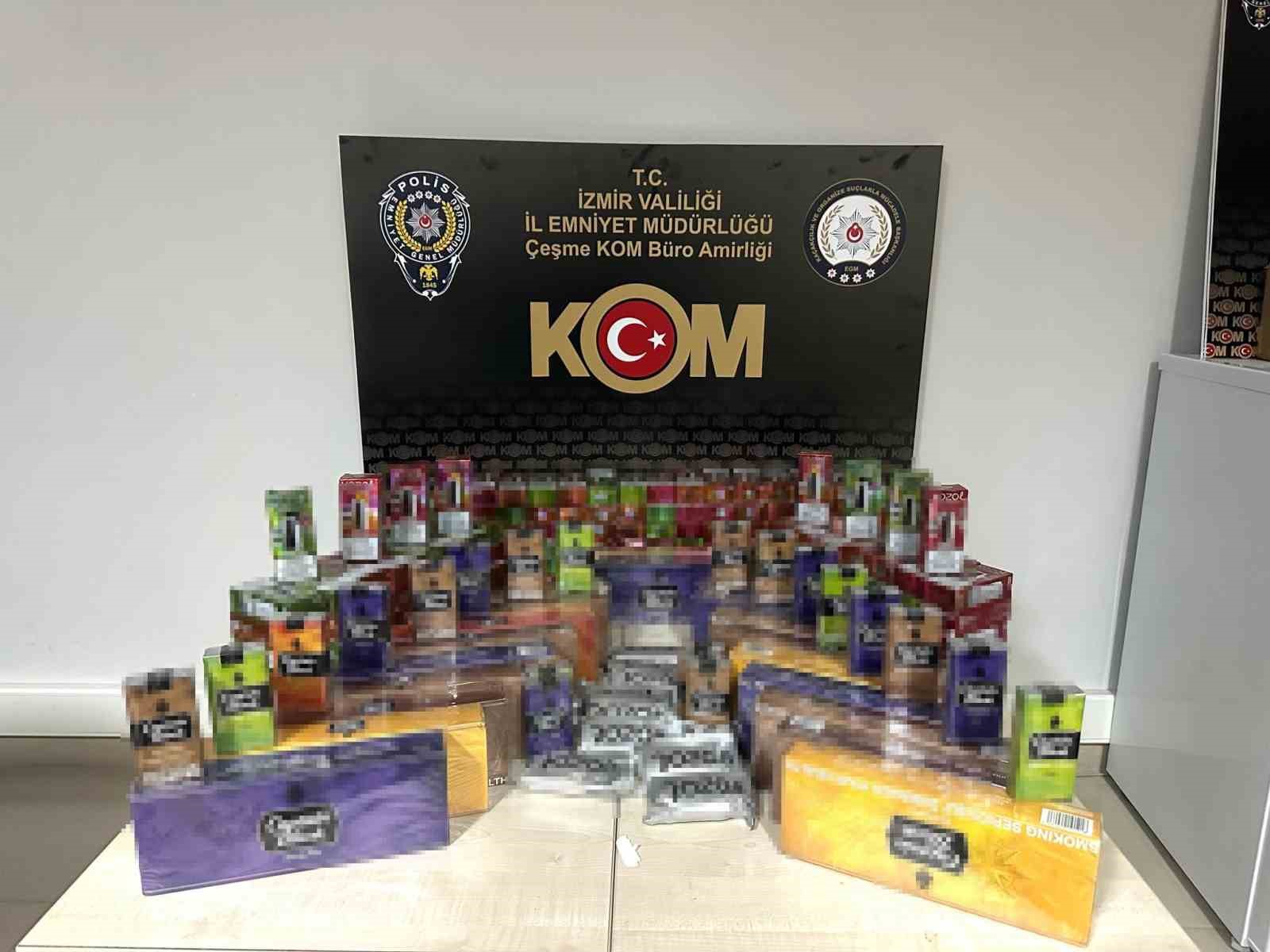 Kargoyla gönderilen kolilerden binlerce kaçak ürün çıktı