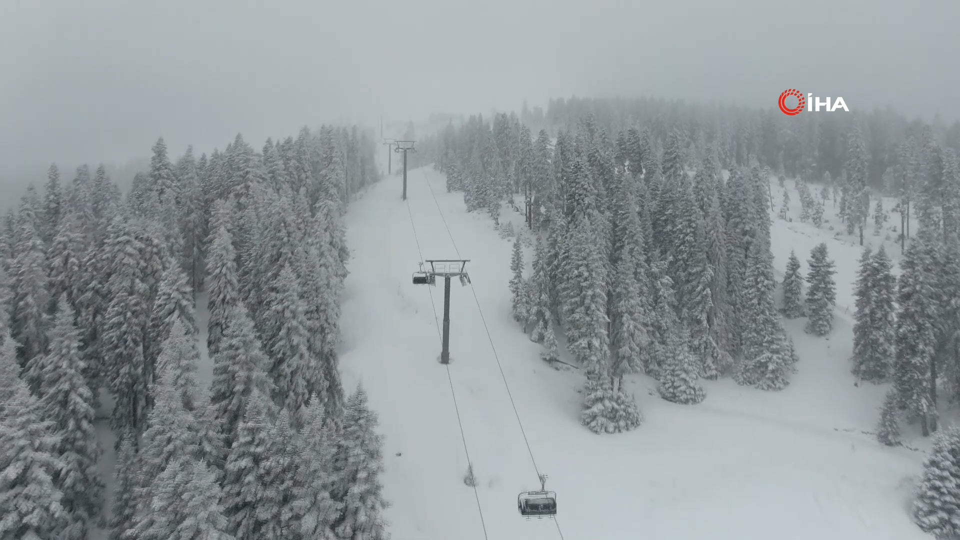 Ilgaz Dağı’nda kar kalınlığı 50 santimetreye ulaştı