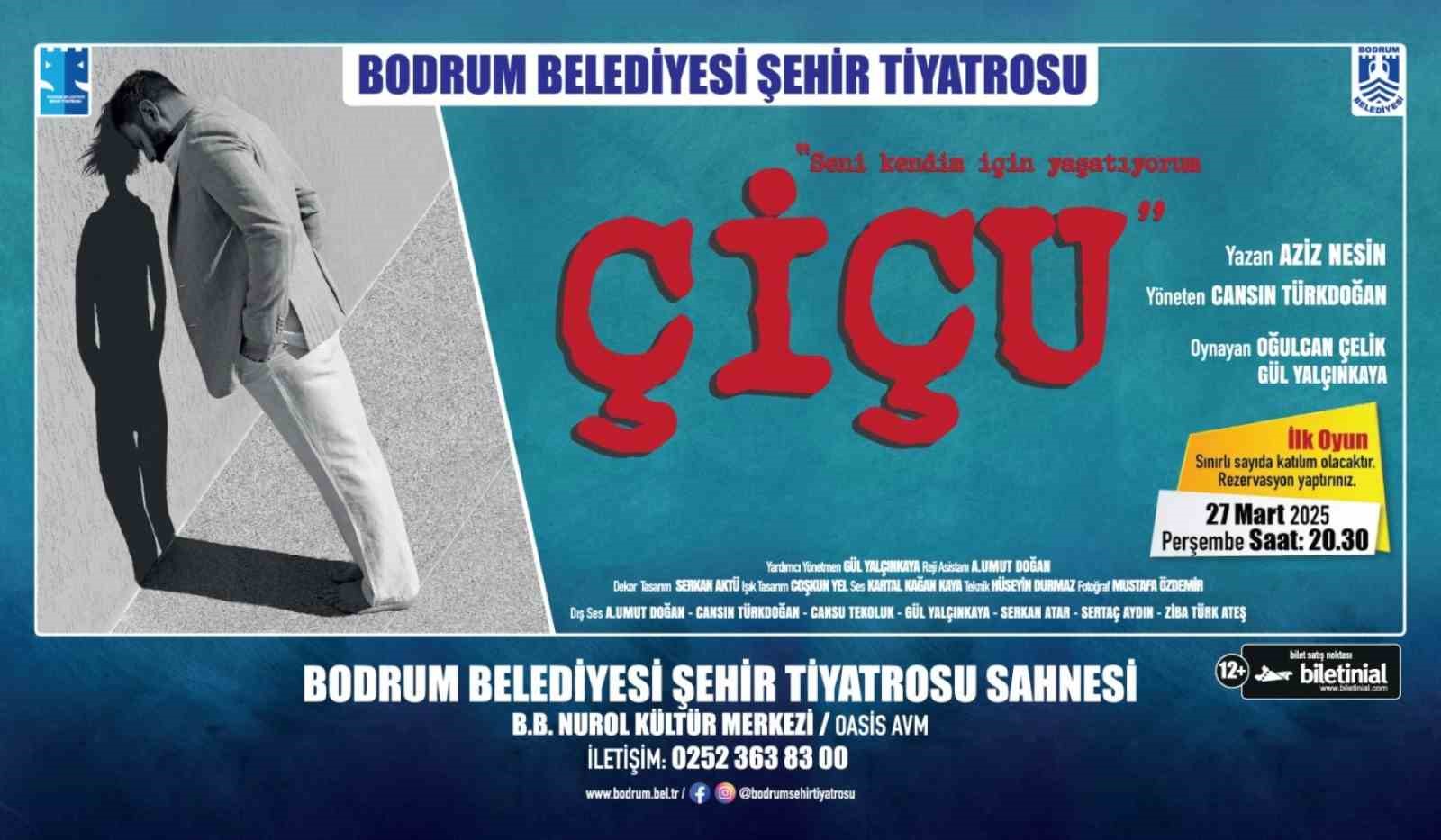 Bodrum’da Dünya Tiyatrolar Günü’nde ücretsiz oyun sahnelenecek