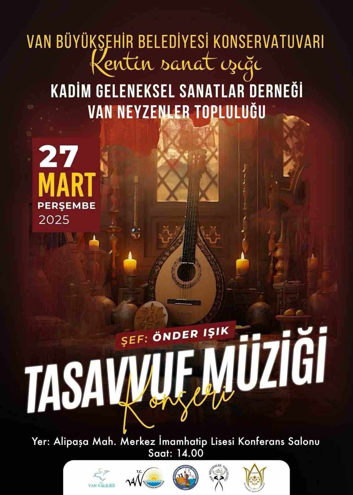 Van Büyükşehir Belediyesinden tasavvuf müziği konseri