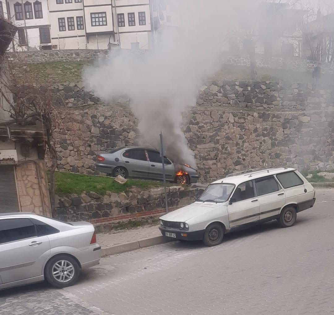 Ankara’da araç yangını