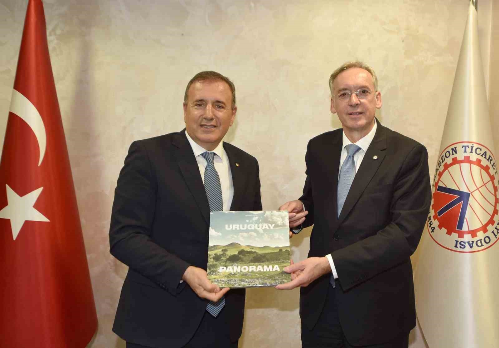 Uruguay’dan Trabzon’a ticaret köprüsü kurulması için geldiler