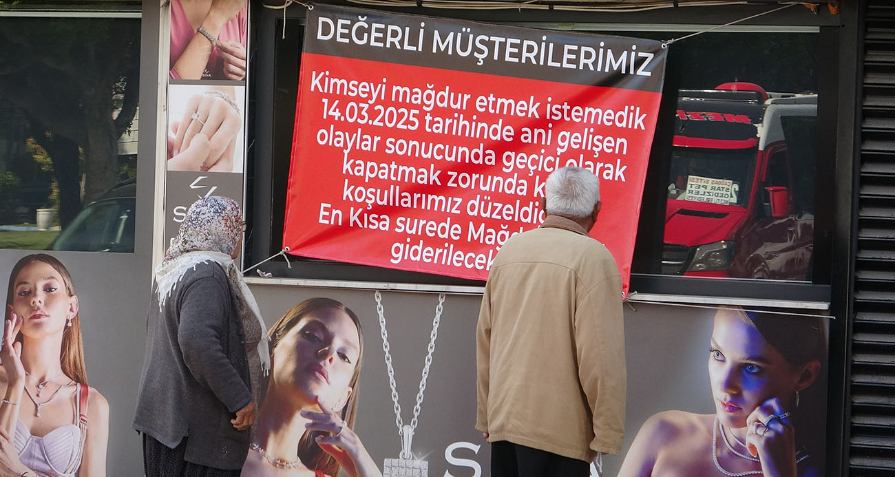 120 milyon lira vurgun yaptığı iddia edilen kuyumcu afişle mesaj verdi