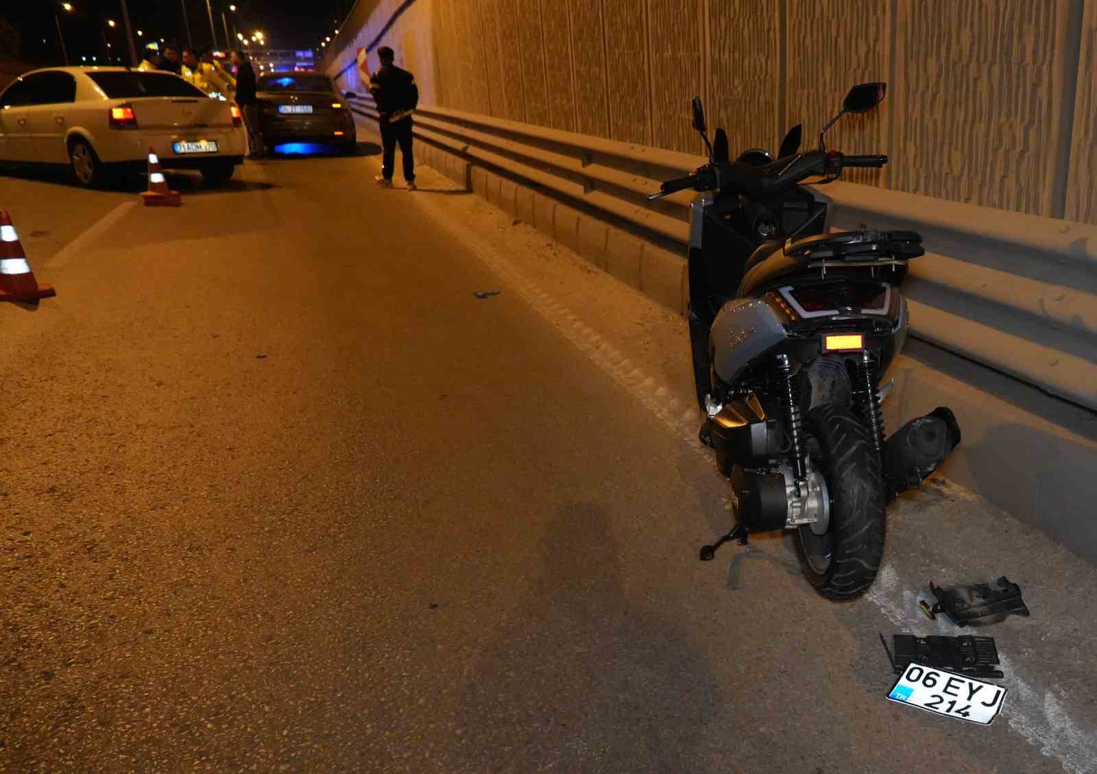 Kırıkkale’de otomobil motosiklete çarptı: 2 yaralı