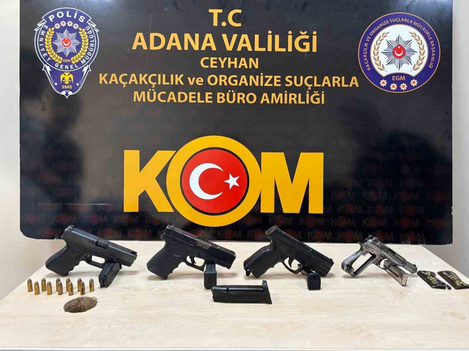 Adana’da silah ticareti yapan 3 şüpheli tutuklandı