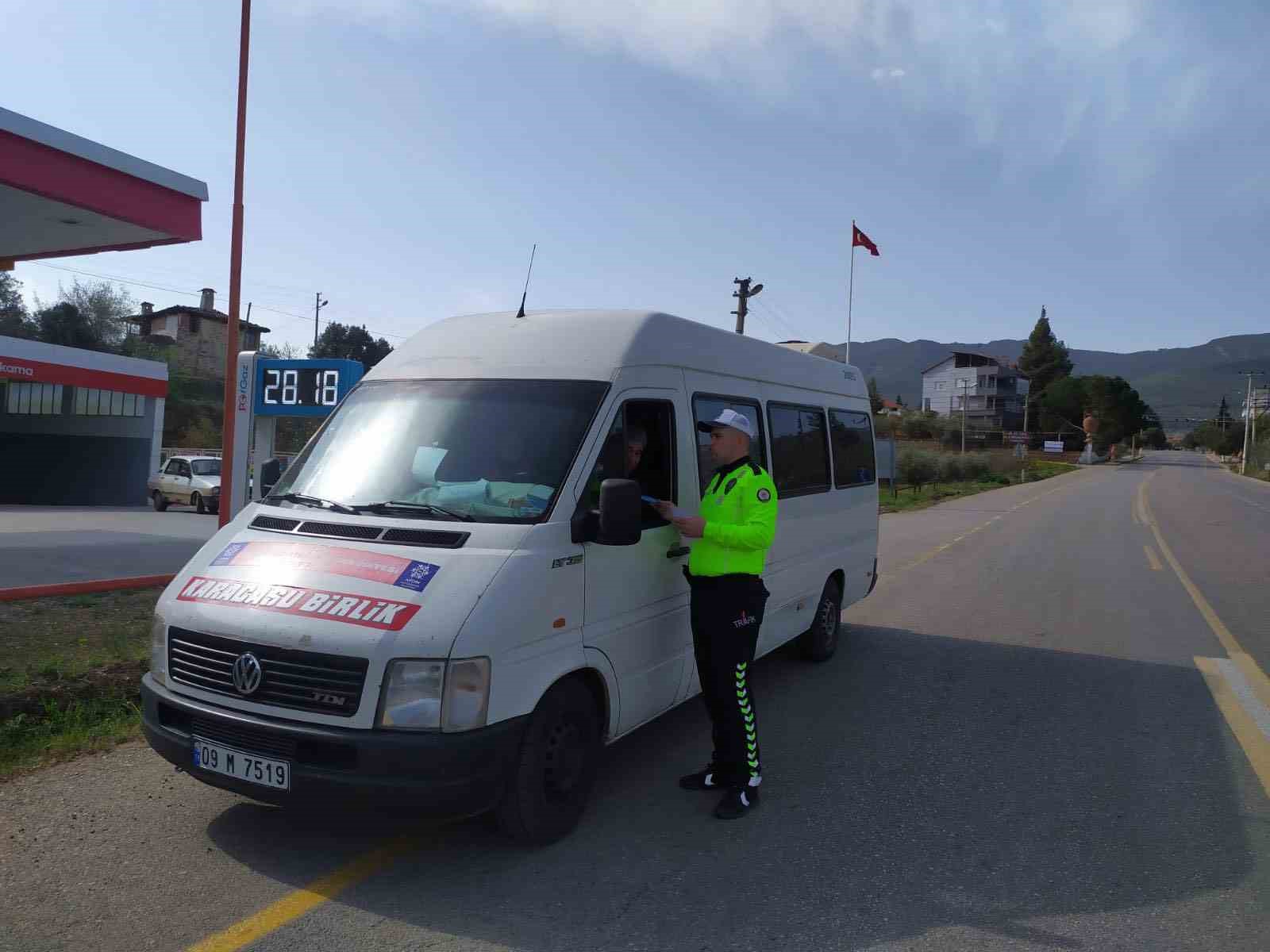 Karacasu’da sürücüler denetlendi