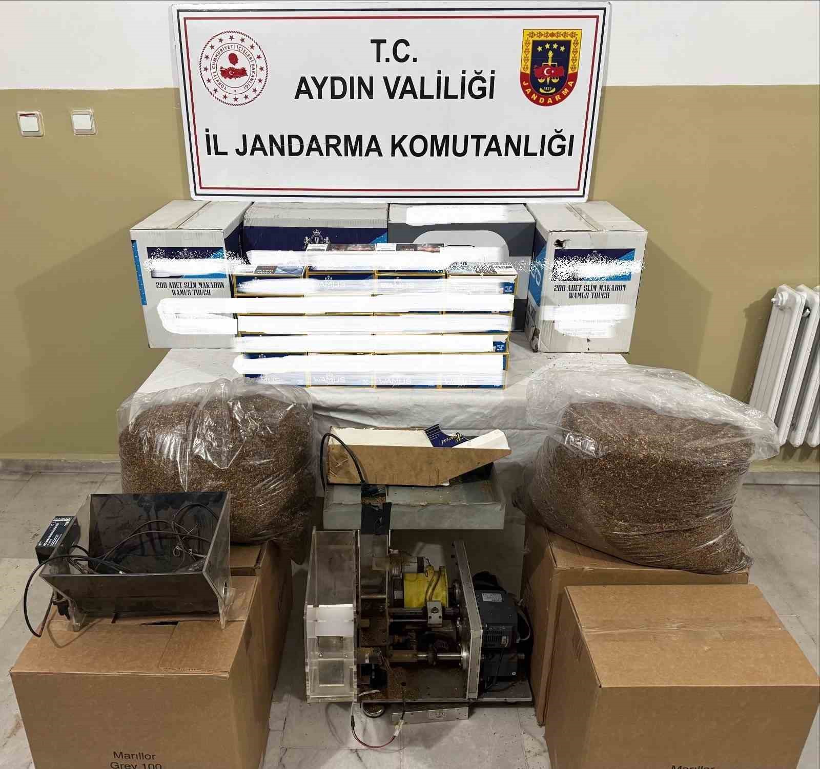 Efeler’de Jandarmadan kaçak tütün operasyonu