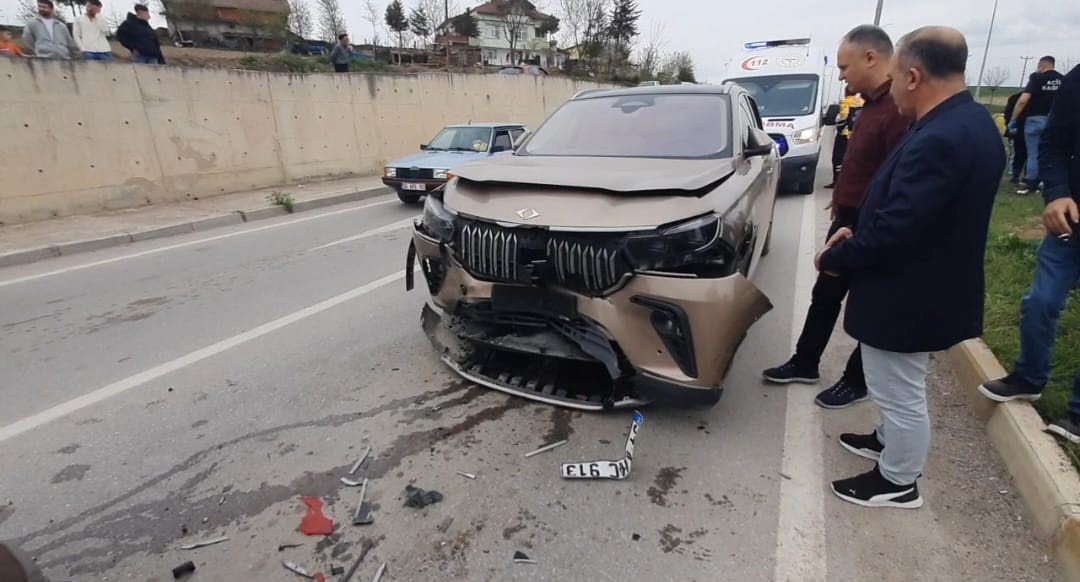 Samsun’da 3 aracın karıştığı zincirleme trafik kazası: 1 yaralı