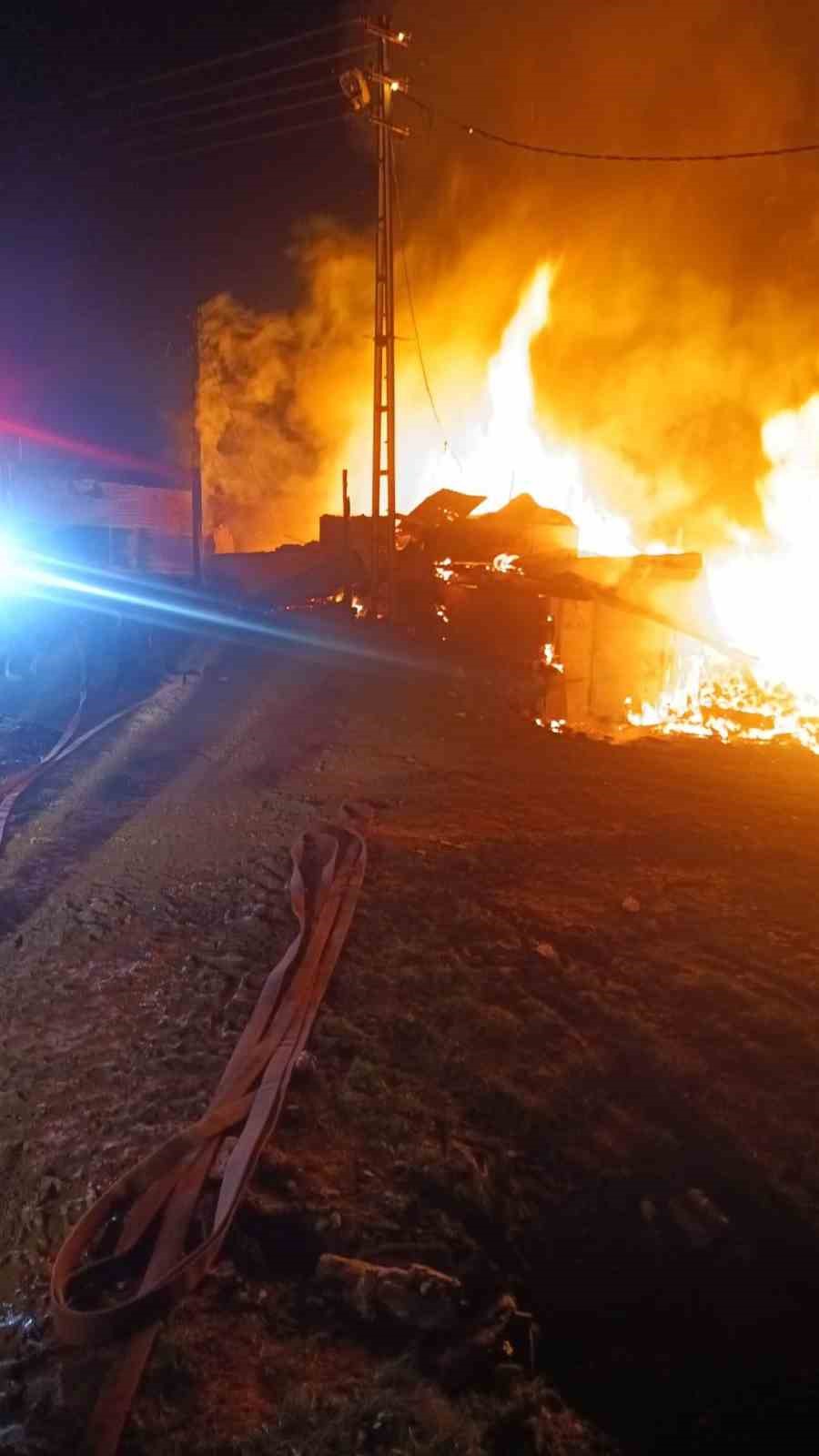 Kastamonu’da alevlere teslim olan ev küle döndü