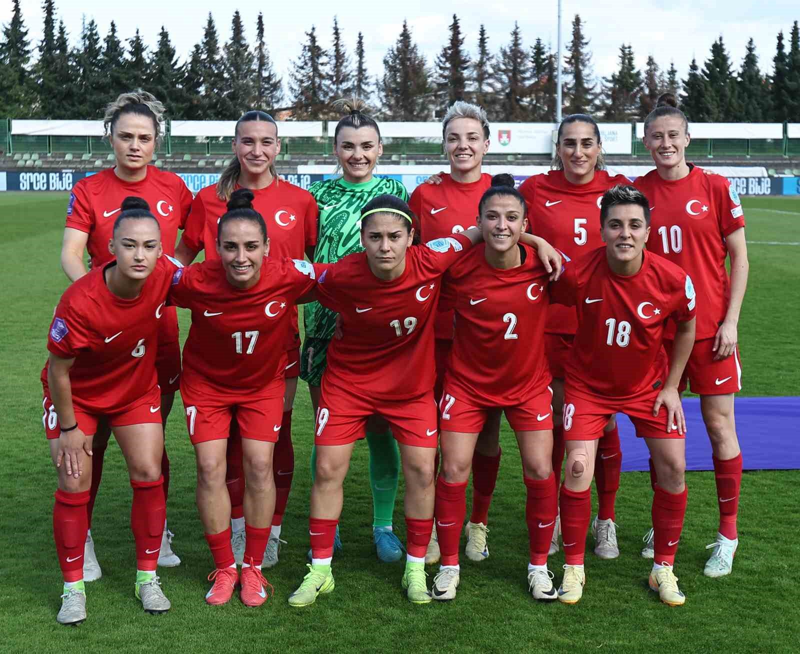 Kadın A Milli Futbol Takımı, Slovenya’ya mağlup oldu