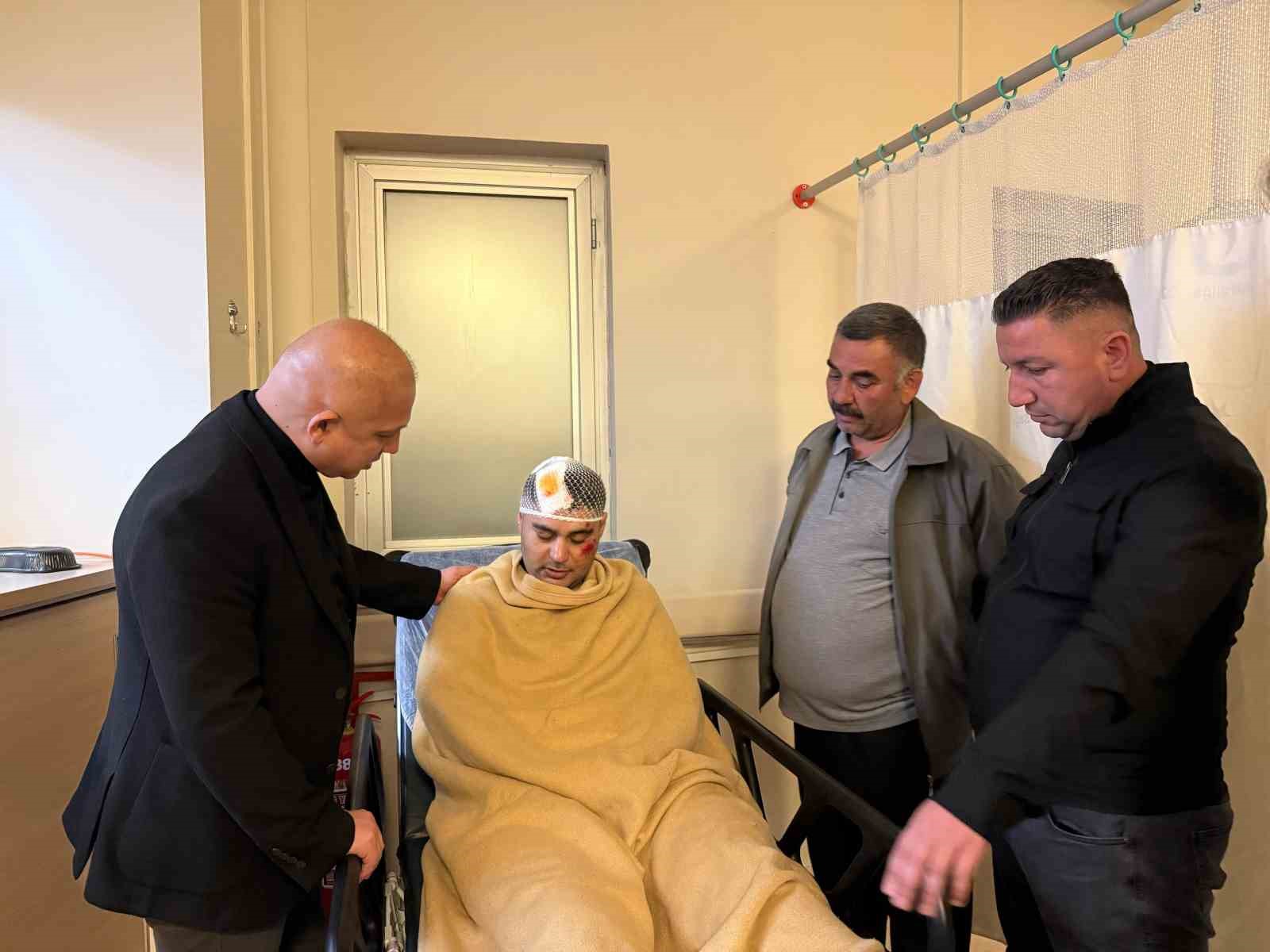 Başkan Önal’dan trafik kazası geçiren personele 