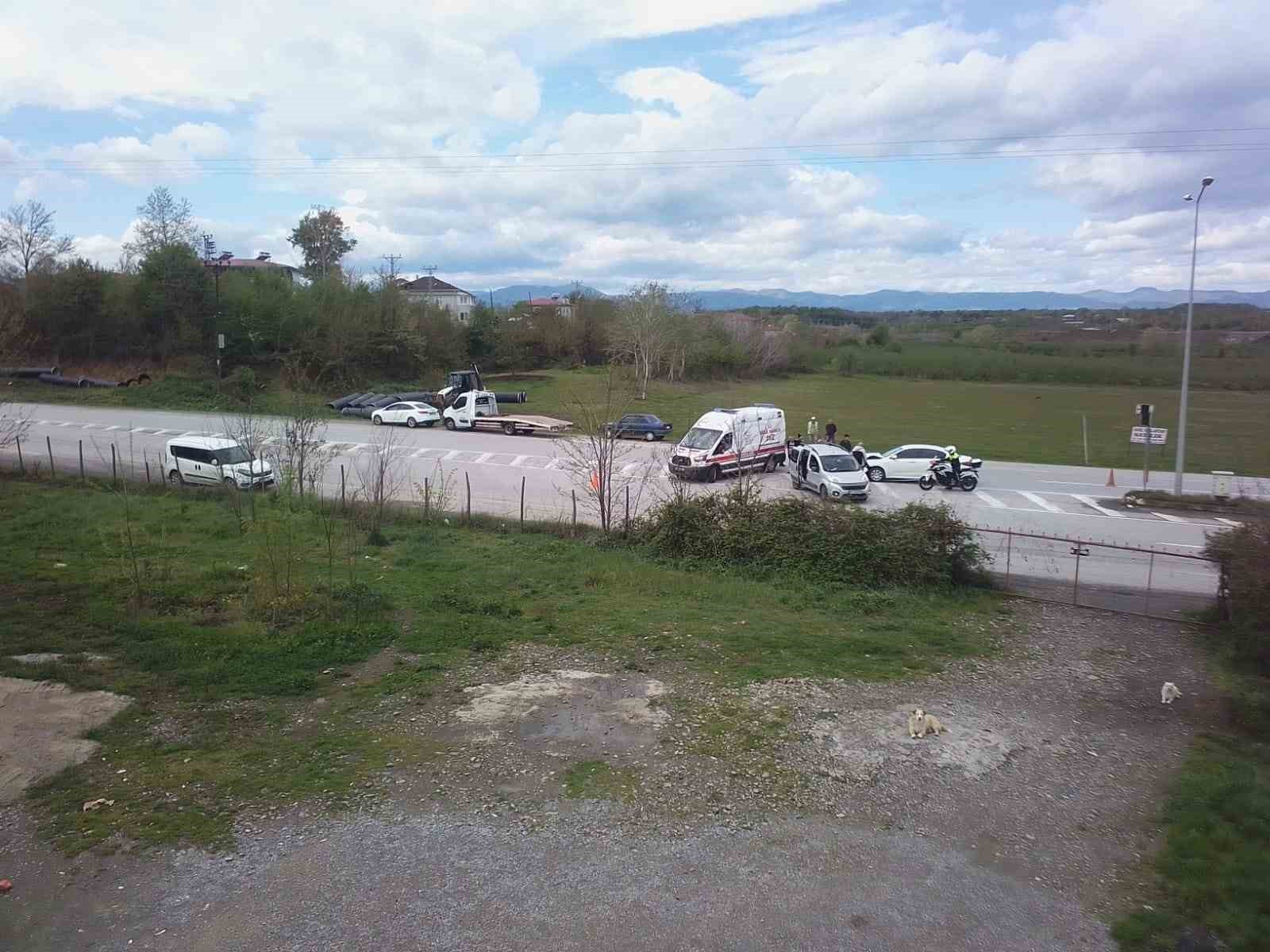 Samsun’da otomobiller çarpıştı: 1 yaralı
