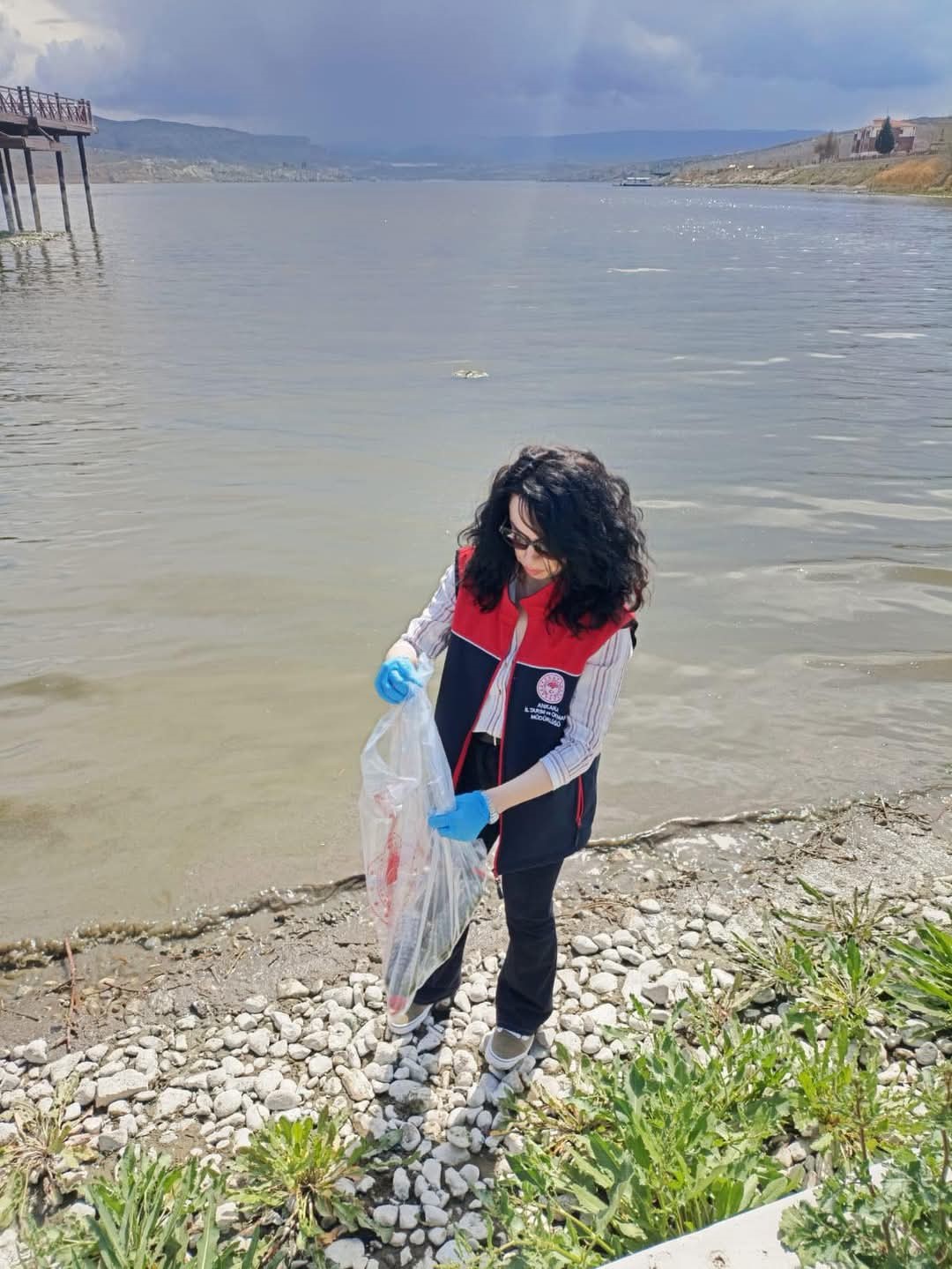 Çayırhan Gölü’nde kaçak avcılara yönelik denetim