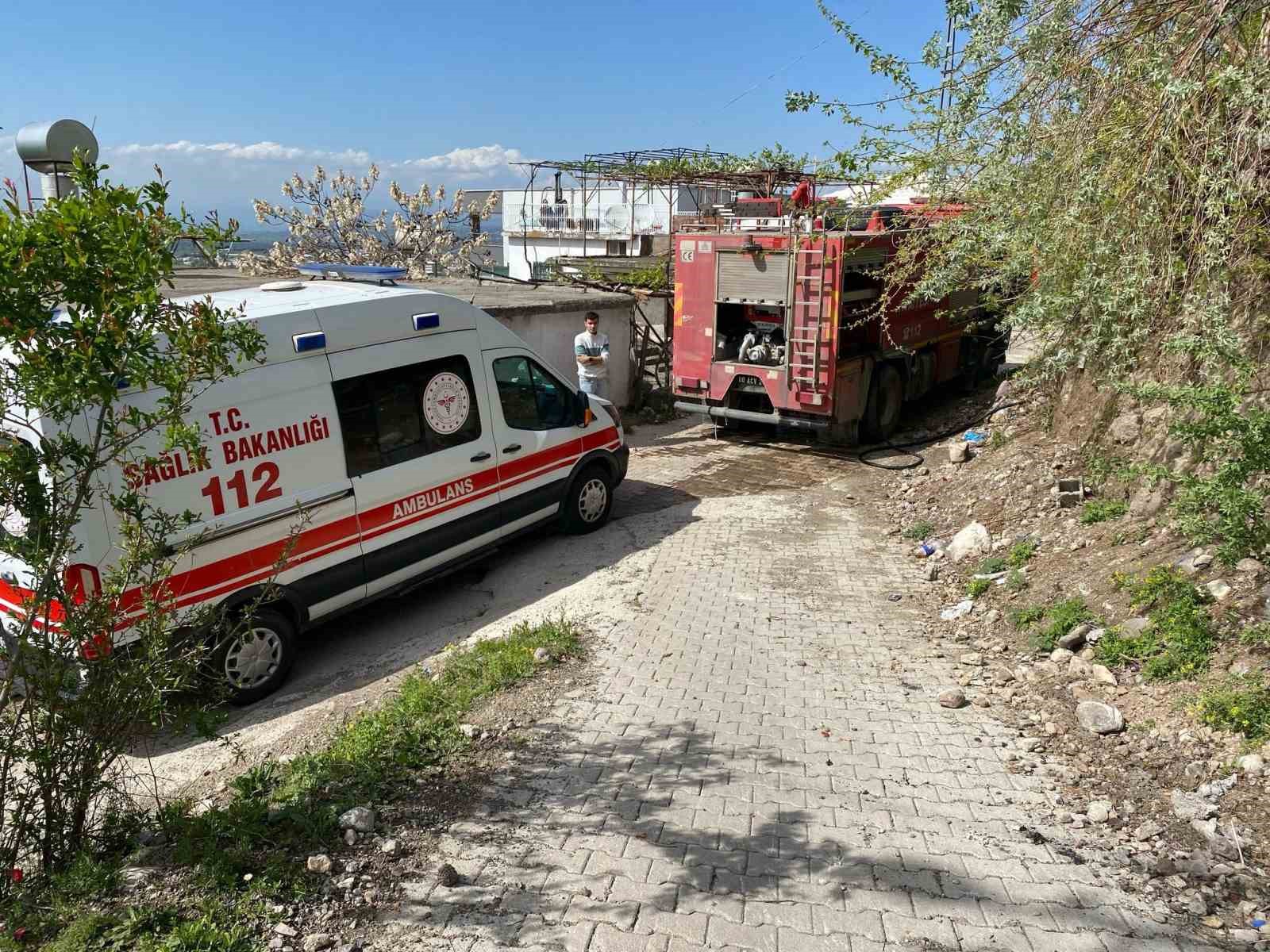 Osmaniye’de evde çıkan yangın söndürüldü