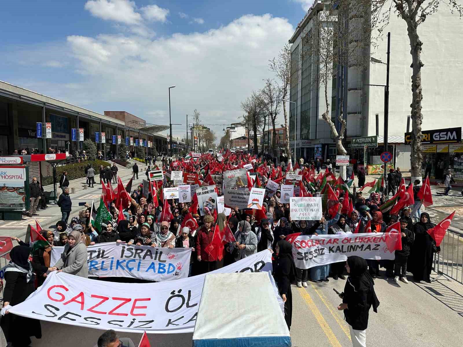 Malatya’da İsrail’in Gazze saldırıları protesto edildi